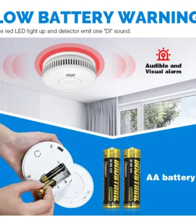 Wireless Interconnected Smoke Detector with Long Battery Life